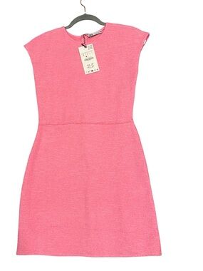 Zara Pink Textured Mini Dress